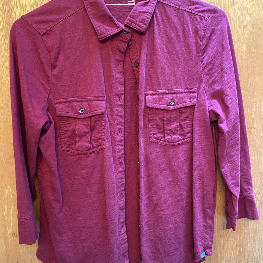 Eddie Bauer Maroon Women's Shirt